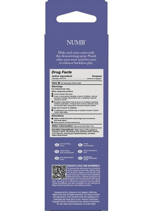 Intimate Enhancements Numb Anal Numbing Spray