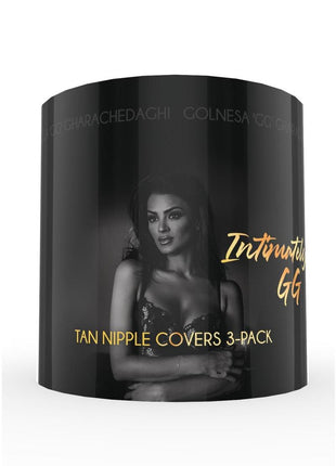 Intimately Gg Silicone Nipple Covers - Tan - 3 Pack