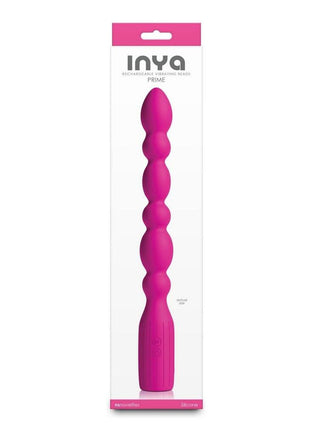 Inya Prime Rechargeable Silicone Vibrating Beads - Pink