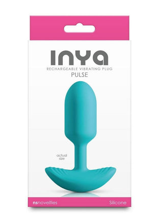 Inya Pulse Rechargeable Silicone Anal Plug - Teal
