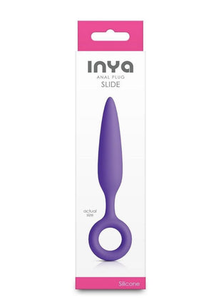 Inya Slide Silicone Anal Plug - Purple