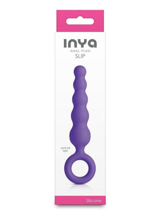 Inya Slip Silicone Anal Plug - Purple