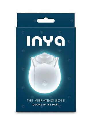 Inya The Vibrating Rose Rechargeable Silicone Clitoral Vibrator - White