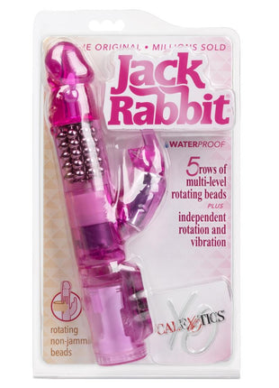 Jack Rabbit Beaded Rabbit Vibrator - Pink