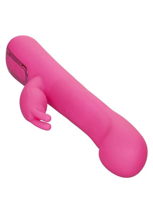 Jack Rabbit Elite Beaded G Rabbit Silicone Rechargeable Vibrator with Clitoral Stimulator