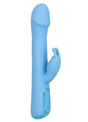 Jack Rabbit Elite Rotating Rabbit Silicone Rechargeable Vibrator - Blue