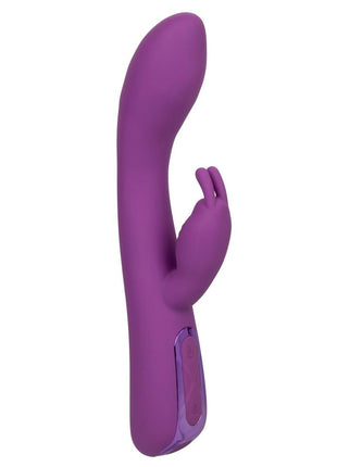 Jack Rabbit Elite Warming Rabbit Rechargeable Silicone Vibrator with Clitoral Stimulator - Purple