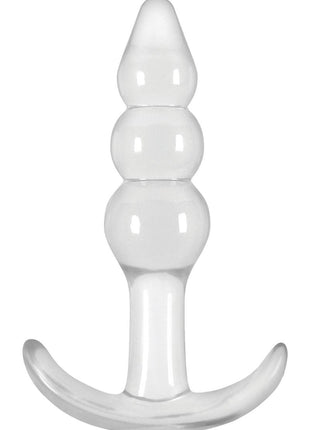 Jelly Rancher Ripple T Plug Butt Plug - Clear