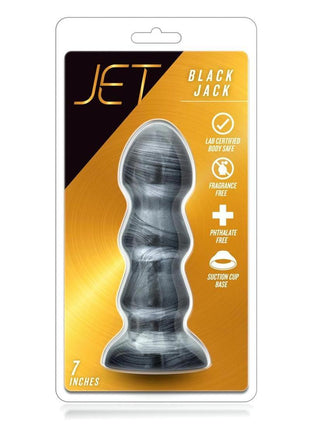 Jet Black Jack Butt Plug - Carbon Metallic - Black