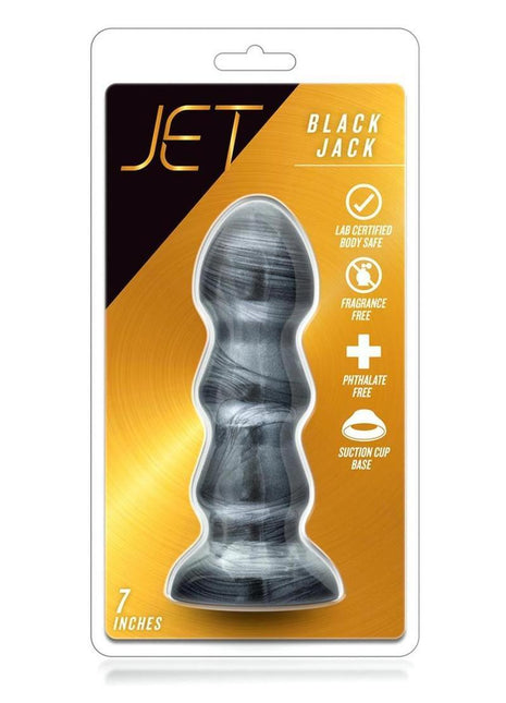 Jet Black Jack Butt Plug - Carbon Metallic - Black