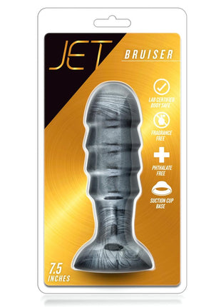 Jet Bruiser Butt Plug - Carbon Metallic - Black