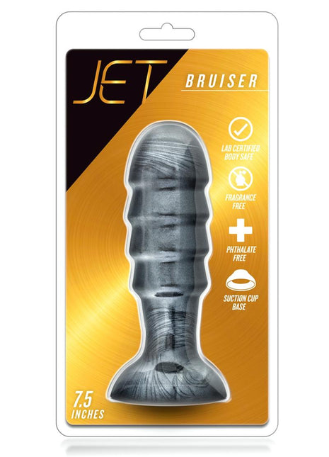 Jet Bruiser Butt Plug - Carbon Metallic - Black