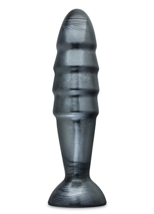 Jet Destructor Butt Plug - Carbon Metallic - Black