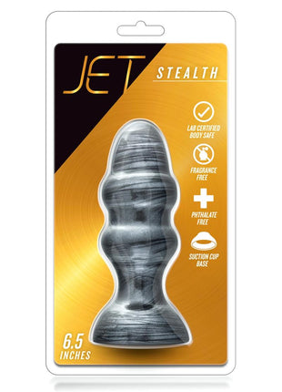 Jet Stealth Butt Plug - Carbon Metallic - Black