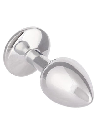 Jewel Amethyst Aluminum Anal Plug