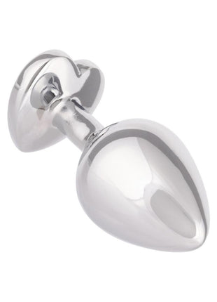 Jewel Ruby Heart Aluminum Anal Plug