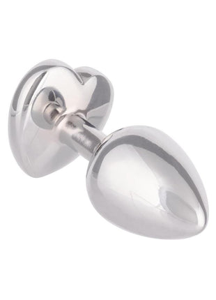 Jewel Ruby Heart Aluminum Anal Plug