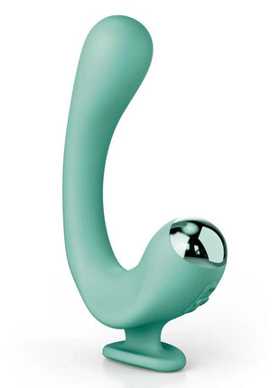 Jimmyjane Reflexx Rabbit 2 Rechargeable Silicone Vibrator - Teal