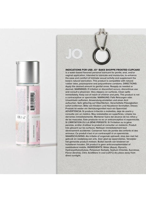 JO Bake Shoppe Flavored Lubricant Frosted Cupcake - 2oz
