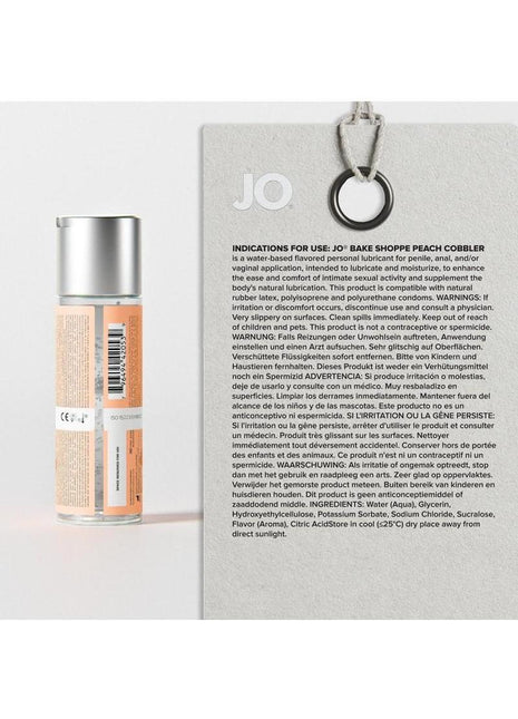 JO Bake Shoppe Flavored Lubricant Peach Cobbler - 2oz