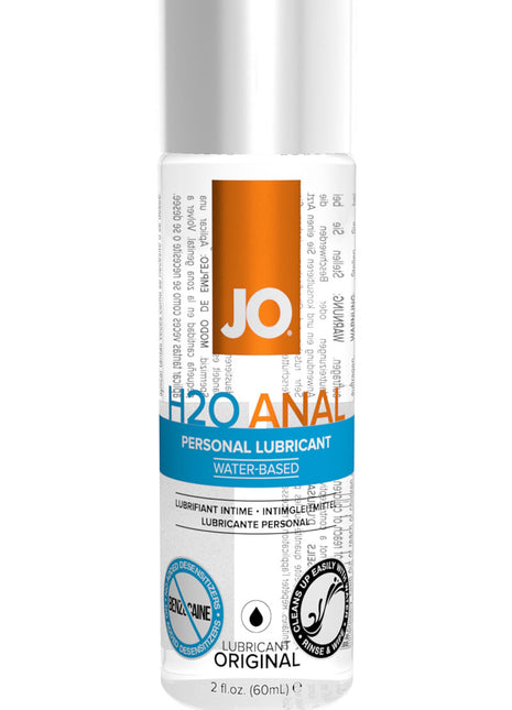 JO H2o Anal Water Based Lubricant - 2oz