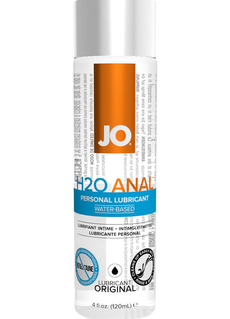 JO H2o Anal Water Based Lubricant - 4oz