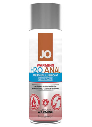 JO H2o Anal Water Based Warming Lubricant - 2oz
