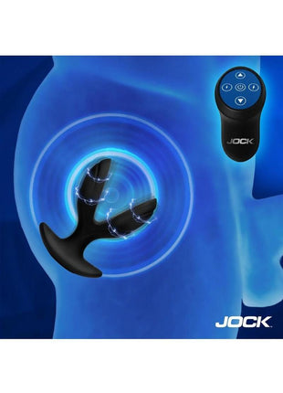 Jock Power Pulse E-Stim Anchor Silicone Anal Plug with Remote Control
