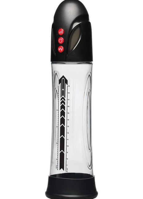 Jock Power Up Automatic Waterproof Rechargeable Penis Pump - Black