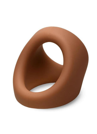 Jock Silicone Cock and Ball Ring - Caramel