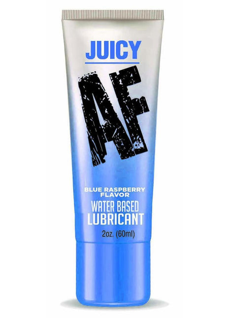 Juicy AF Water Based Flavored Lubricant Blue Raspberry - 2oz