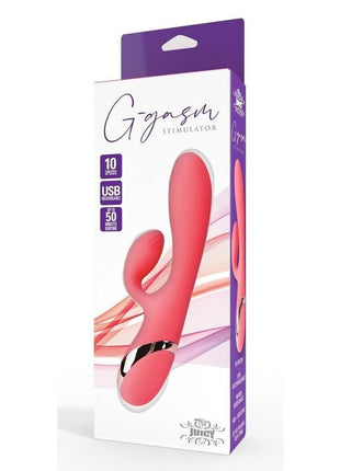 Juicy O-Gasm Stimulator Rechargeable Rabbit Vibrator - Orange