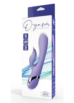Juicy O-Gasm Stimulator Rechargeable Rabbit Vibrator - Purple