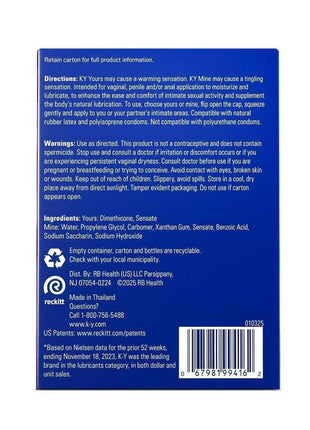 K-Y Yours and Mine Couples Lubricant