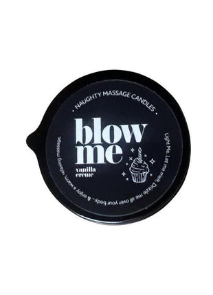 Kama Sutra Naughty Note Blow Me 2oz Massage Candle with Pour Spout Tin