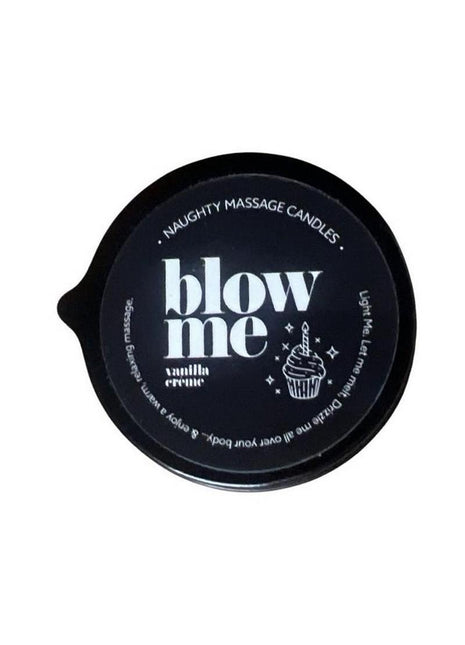 Kama Sutra Naughty Note Blow Me 2oz Massage Candle with Pour Spout Tin