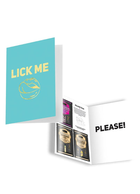 Kama Sutra Naughty Notes Greeting Card Lick Me