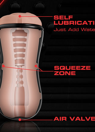 M Is For Men Ridges & Orbs Self Lubricating Stroker