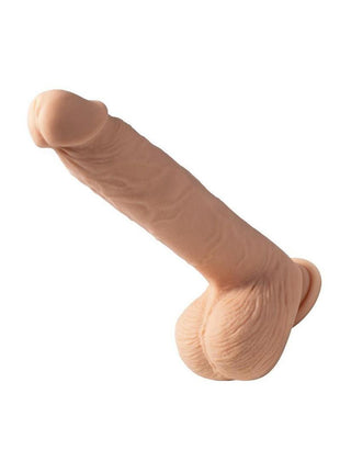 Kenzo App Controlled Big Realistic Thrusting Rechargeable Silicone Dildo - Caramel - 9.5 In