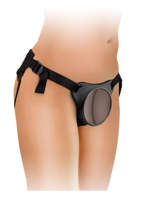 King Cock Elite Comfy Body Dock Harness System - Black