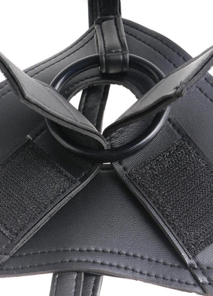 King Cock Strap-On Harness with Dildo - Vanilla - 8in