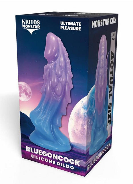 Kiotos Monstar Cox Bluegon Silicone Cock with Suction Cup - Blue