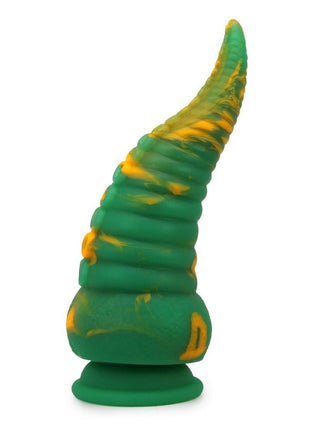 Kiotos Monstar Cox Grakencock Silicone Dildo with Suction Cup - Green/Yellow