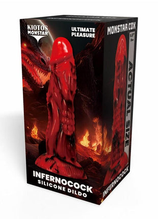 Kiotos Monstar Cox Inferno Silicone Cock with Suction Cup - Blue/Red
