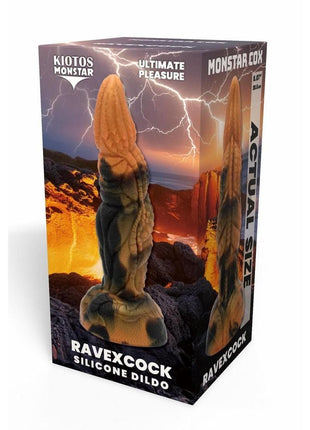 Kiotos Monstar Cox Ravex Silicone Cock with Suction Cup - Black/Gold