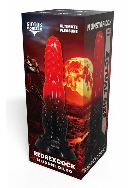 Kiotos Monstar Cox Redrex Silicone Cock with Suction Cup - Blue/Red