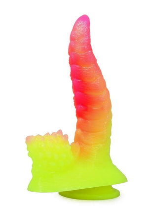 Kiotos Monstar Cox Stegocock Silicone Dildo with Suction Cup - Red/Yellow