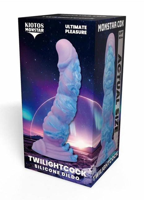 Kiotos Monstar Cox Twilight Silicone Cock with Suction Cup - Blue/Lavender/Purple
