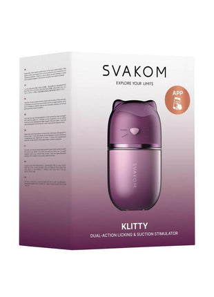 Klitty Silicone Rechargeable Clitoral Stimulator - Lavender