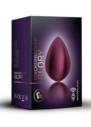 Knickerbocker Glory Rechargeable Silicone Clitoral Stimulator with Remote Control - Purple/Red